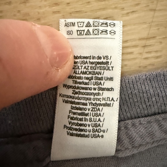 American Apparel Kino Adverts “Six Based” Graphic Tee Gray Regular - Picture 8 of 9